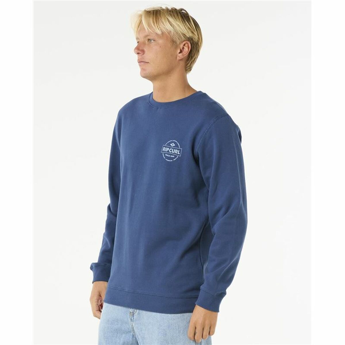 Ανδρικό Φούτερ χωρίς Κουκούλα Rip Curl Stapler Crew Μπλε