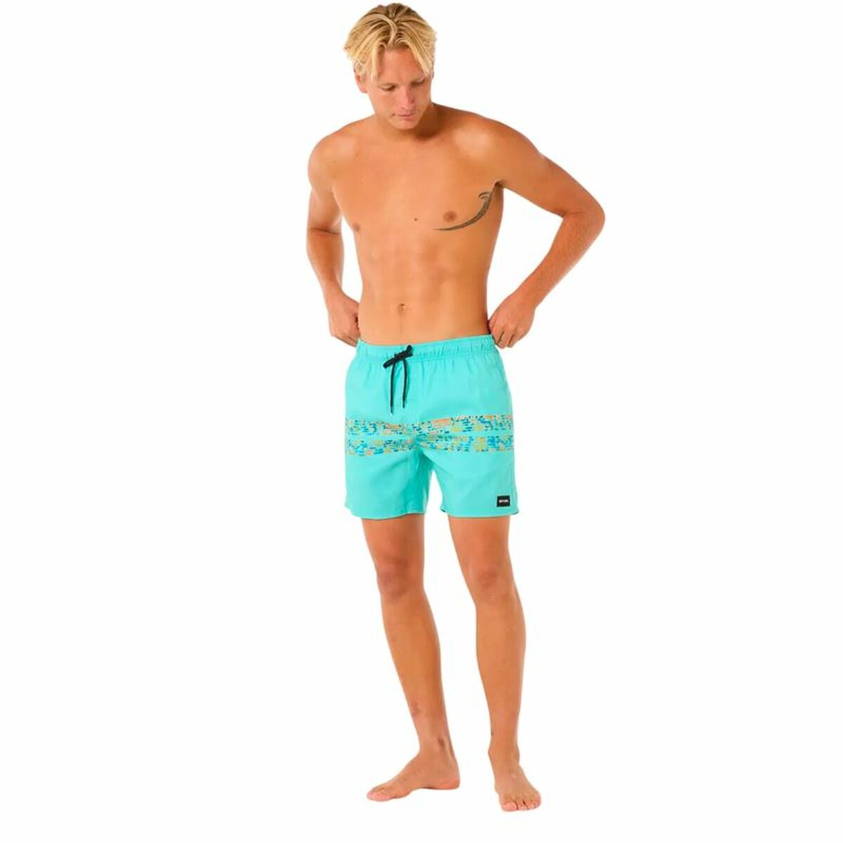 Ανδρικά Μαγιό Rip Curl Framed Volley Update Πράσινο Νερό