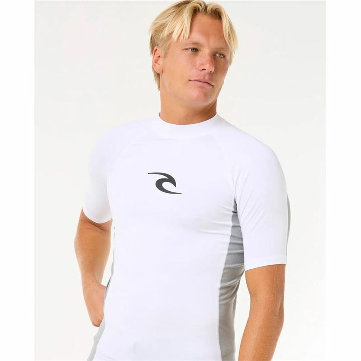 Μπλουζάκι για μπάνιο Rip Curl Waves Upf Perf S/S Λευκό