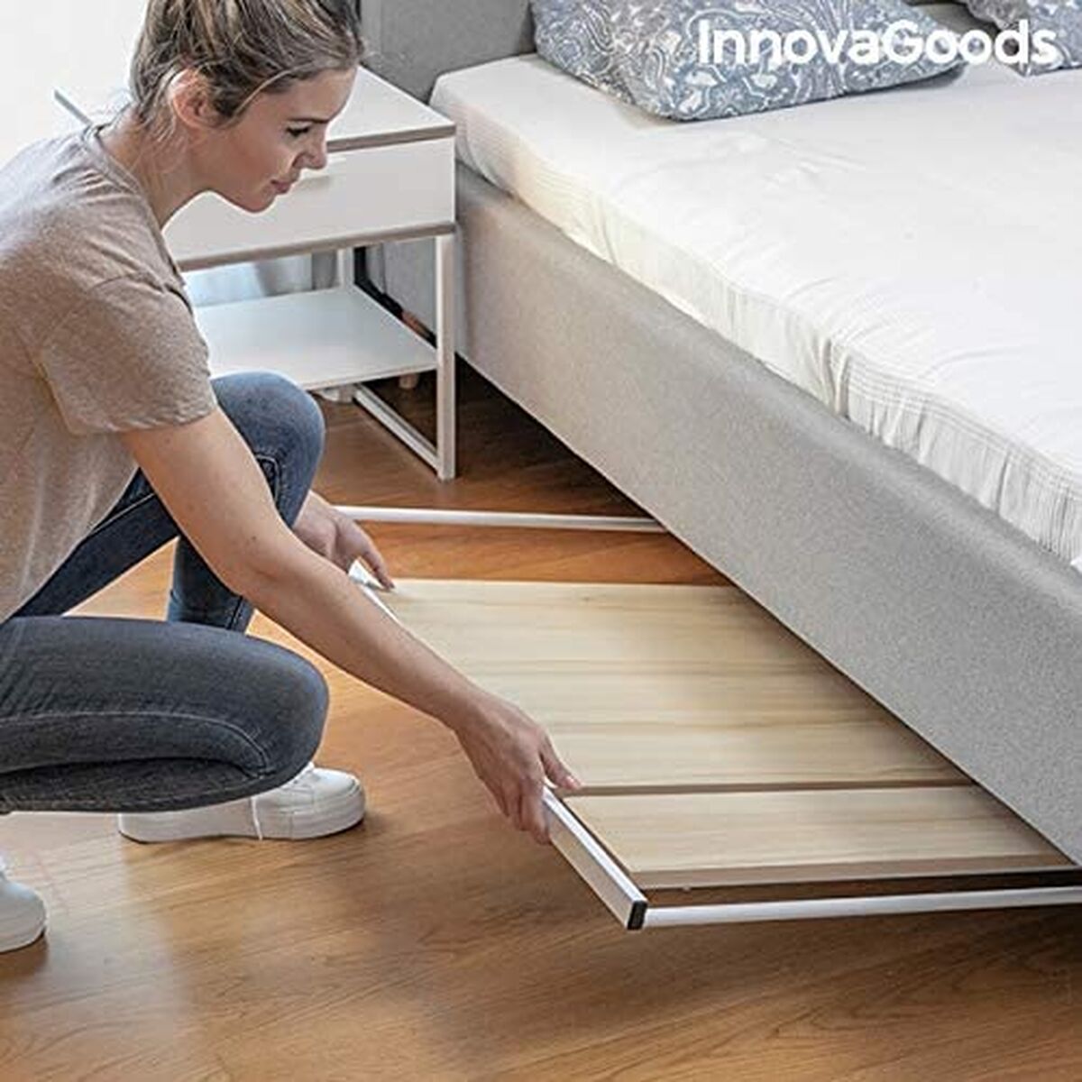 Πτυσσόμενο Γραφείο με Ράφι InnovaGoods V0103260 Ξύλο (Ανακαινισμένα C)