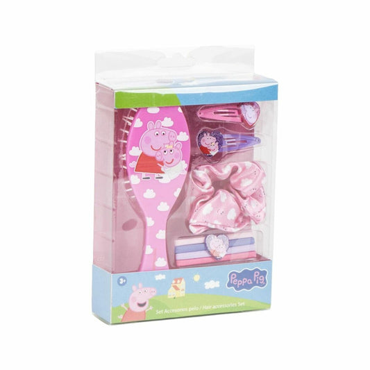 Αξεσουάρ για τα Mαλλιά Peppa Pig Ροζ 5 Τεμάχια