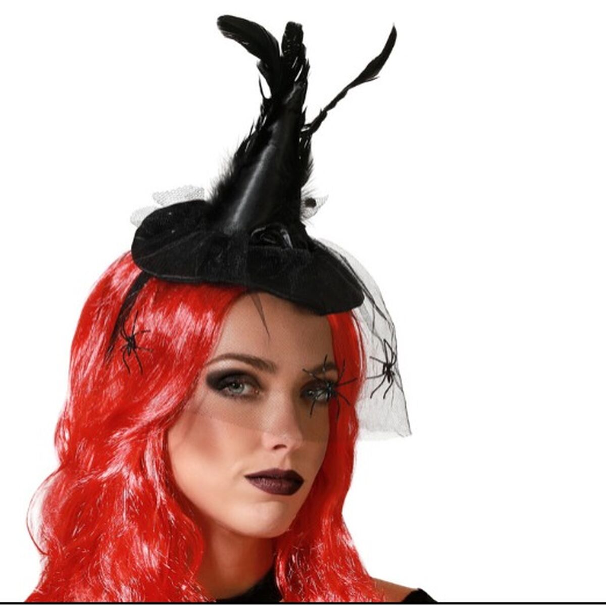 Στέκα Καπέλο Μάγισσα Halloween Φτερά