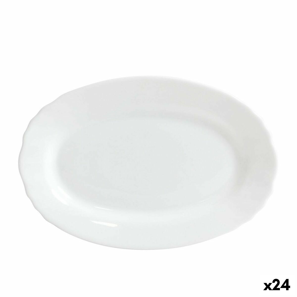 Ταψί Bormioli Ebro Γυαλί Οβάλ 23 x 15,5 x 2,1 cm (24 Μονάδες)