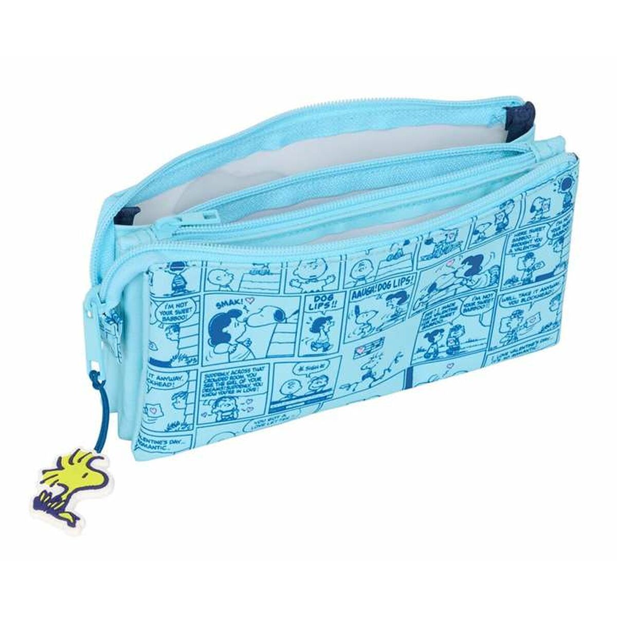 Κασετίνα Snoopy Love Ανοιχτό Μπλε 22 x 12 x 3 cm