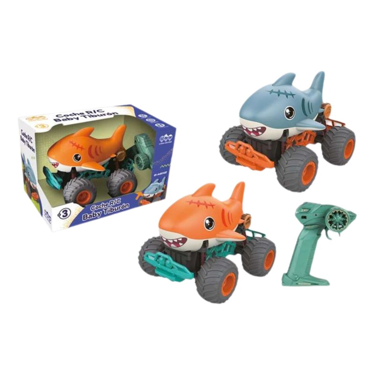 Αυτοκίνητο Radio Control Μπλε Πορτοκαλί 23 x 16 x 18 cm Καρχαρίας