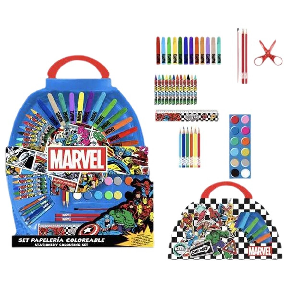 Σετ Χαρτικών Marvel Μπλε