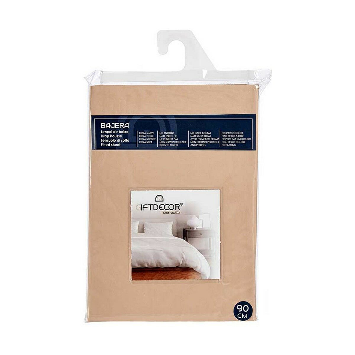 Τοποθετημένο φύλλο Gift Decor Μπεζ 90 cm (12 Μονάδες)
