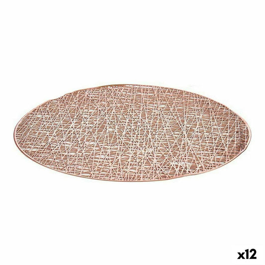 Σουπλά Kinvara Ροζ Πλαστική ύλη Ø 38 cm (12 Μονάδες)
