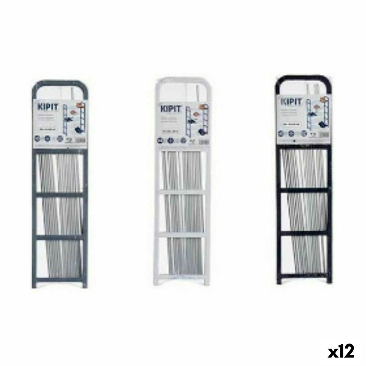 Παπουτσοθήκη Kipit Λευκό Μαύρο Γκρι 68 x 3,5 x 18,5 cm 68 x 3 x 18,5 cm (12 Μονάδες)