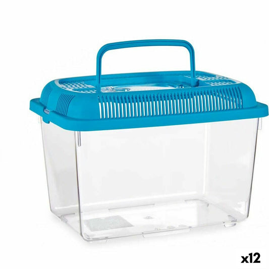 Δεξαμενή ψαριών Mascow Μπλε Πλαστική ύλη 3 L 17 x 16 x 24 cm Με λαβή Μεσαίο (12 Μονάδες)
