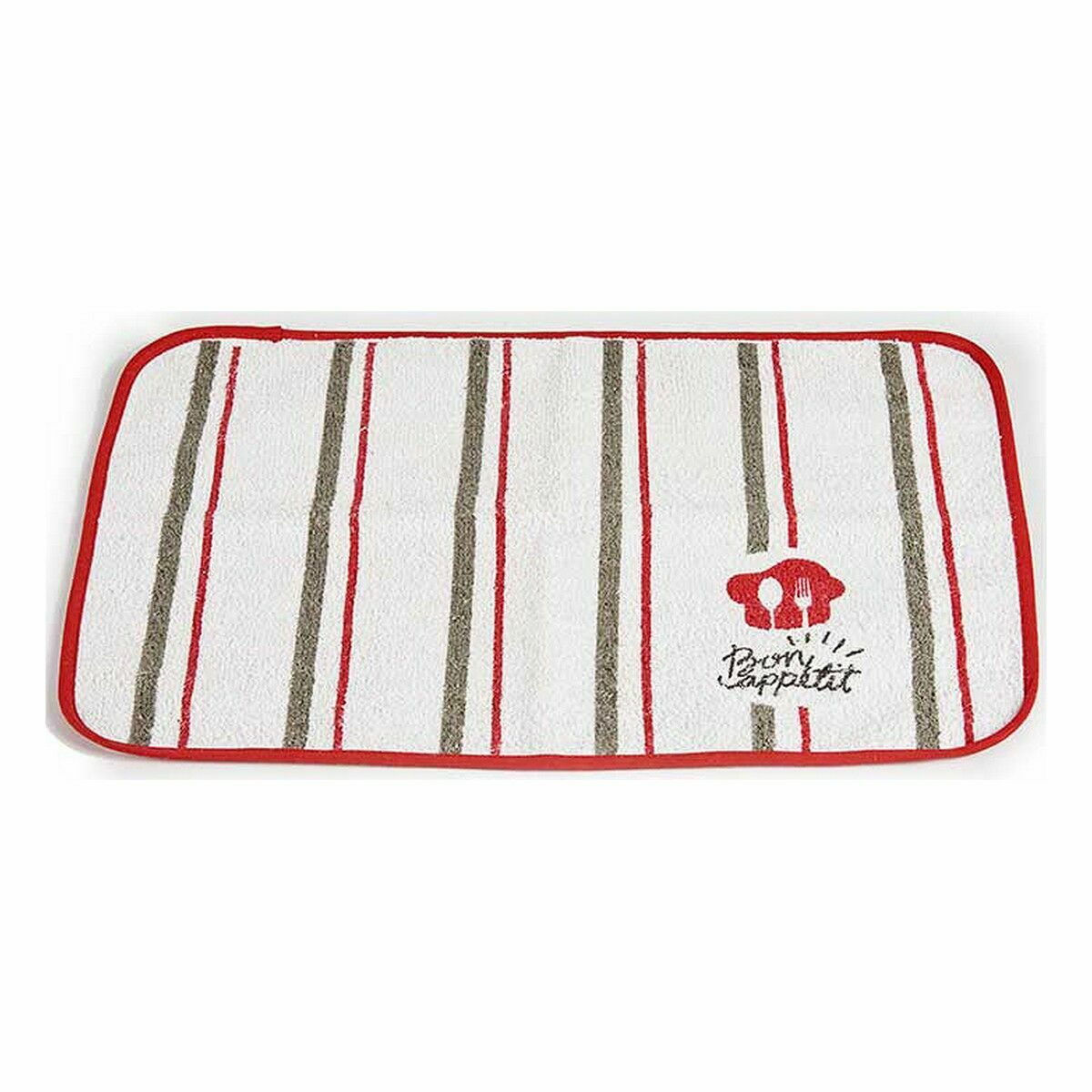 Σουπλά Kinvara Bon Appetit Λευκό Κόκκινο 33 x 0,3 x 48 cm (12 Μονάδες)