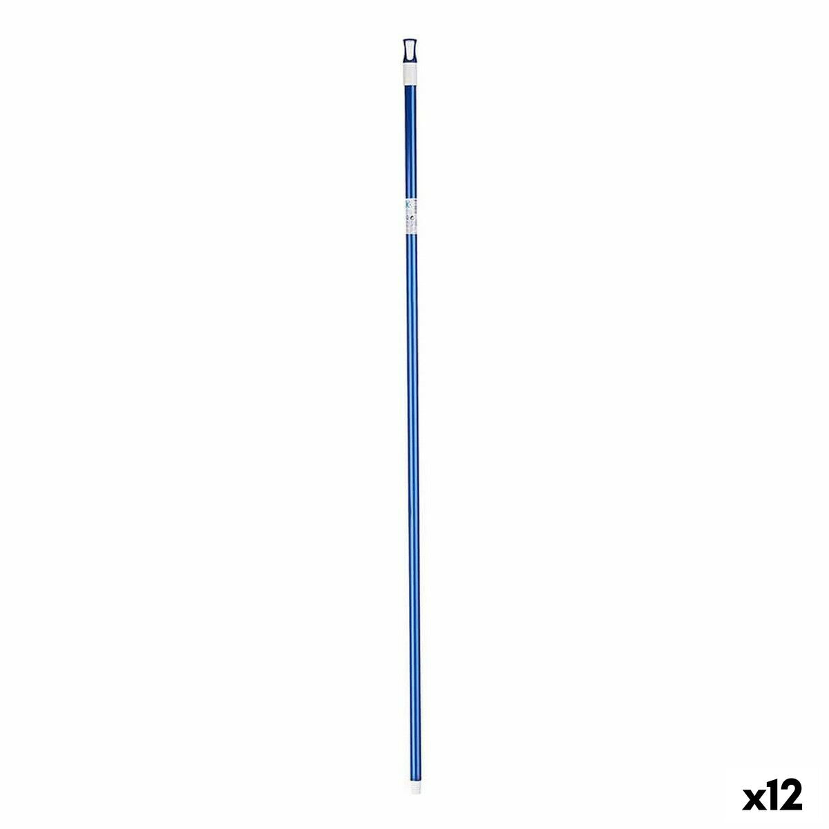 Κοντάρι για Σκούπα Μπλε Μέταλλο 2,3 x 130 x 2,3 cm (12 Μονάδες)