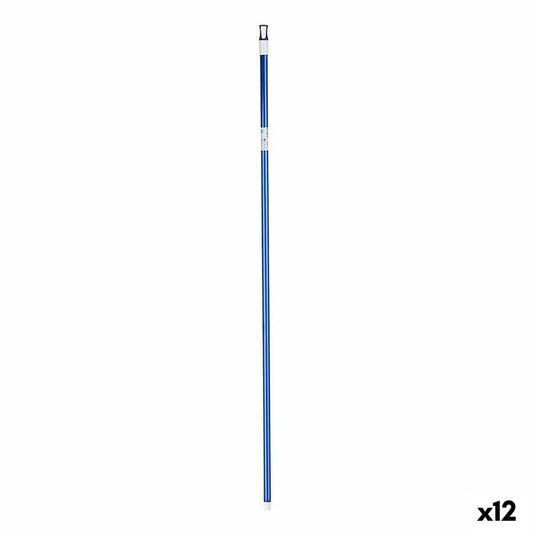 Κοντάρι για Σκούπα Μπλε Μέταλλο 2,3 x 130 x 2,3 cm (12 Μονάδες)