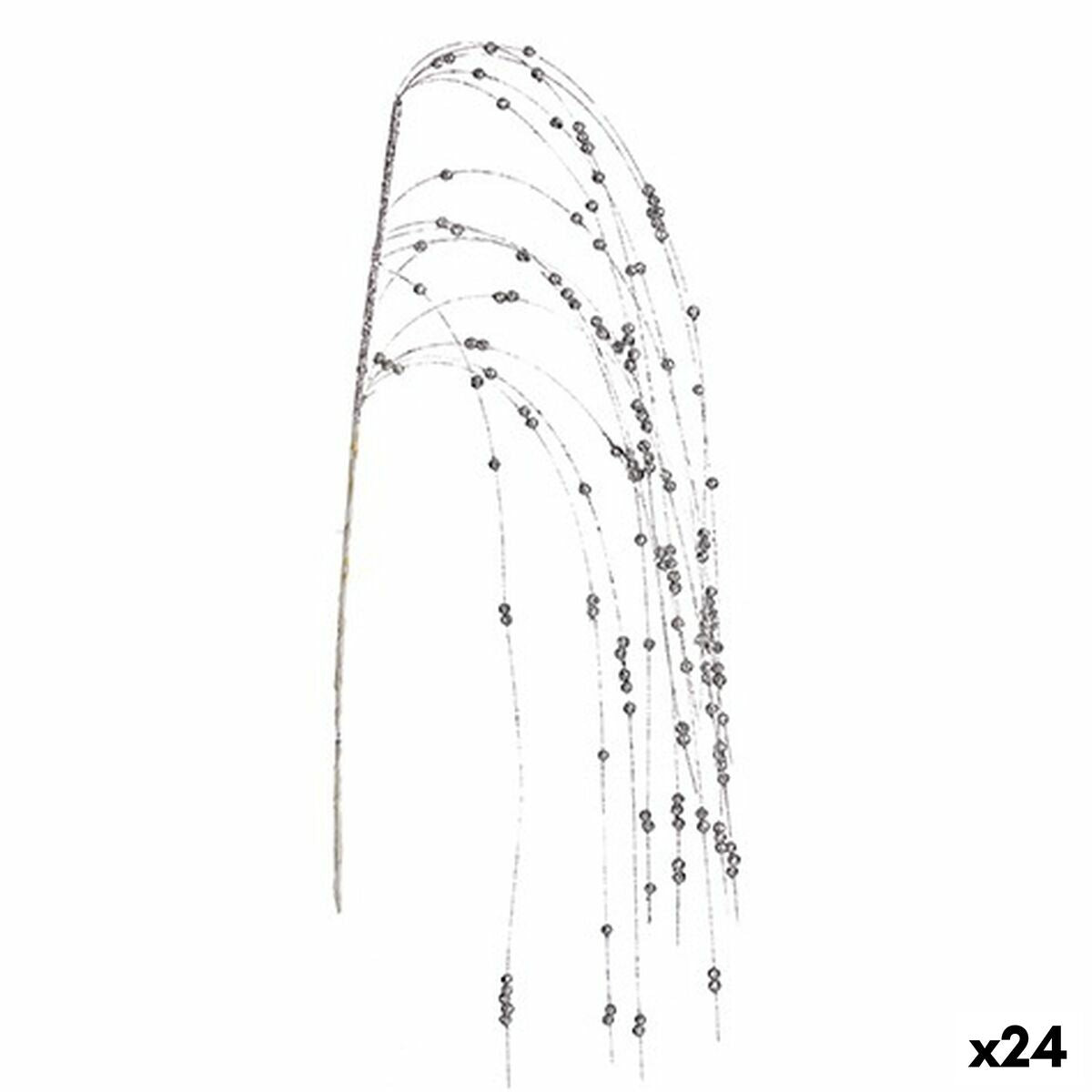 Κλαδί Krist+ Ασημί Μούρα 100 x 3 x 5 cm (24 Μονάδες)