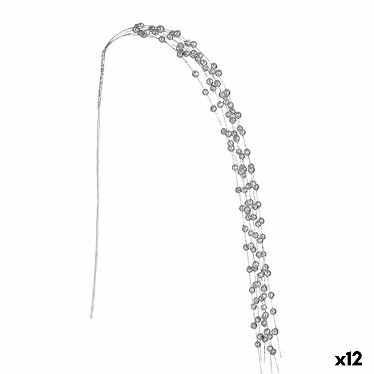 Κλαδί Krist+ Ασημί Μπάλες 140 cm (12 Μονάδες)