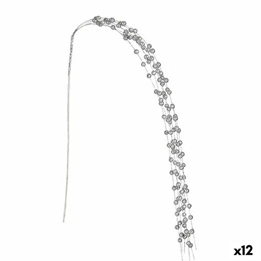 Κλαδί Krist+ Ασημί Μπάλες 140 cm (12 Μονάδες)