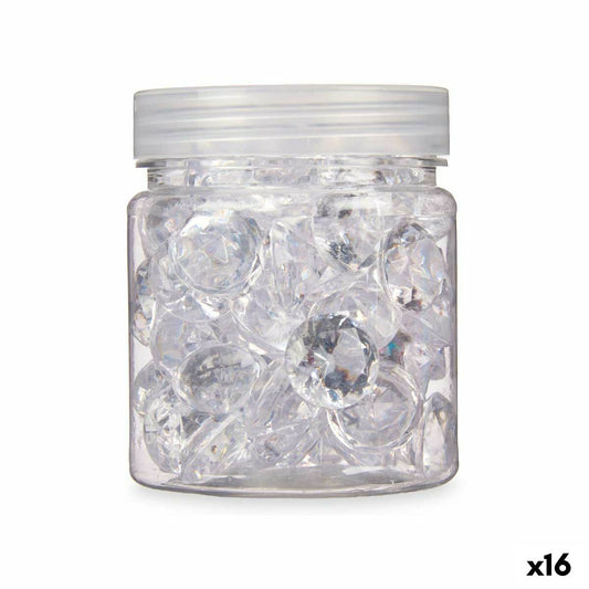Διακοσμητικές Πέτρες Gift Decor Διαφανές 150 g Διαμάντι (16 Μονάδες)