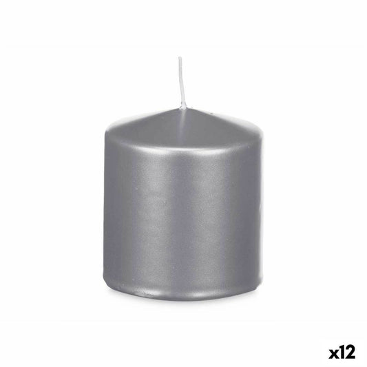 Κερί Acorde Ασημί 9 x 10 x 9 cm (12 Μονάδες)