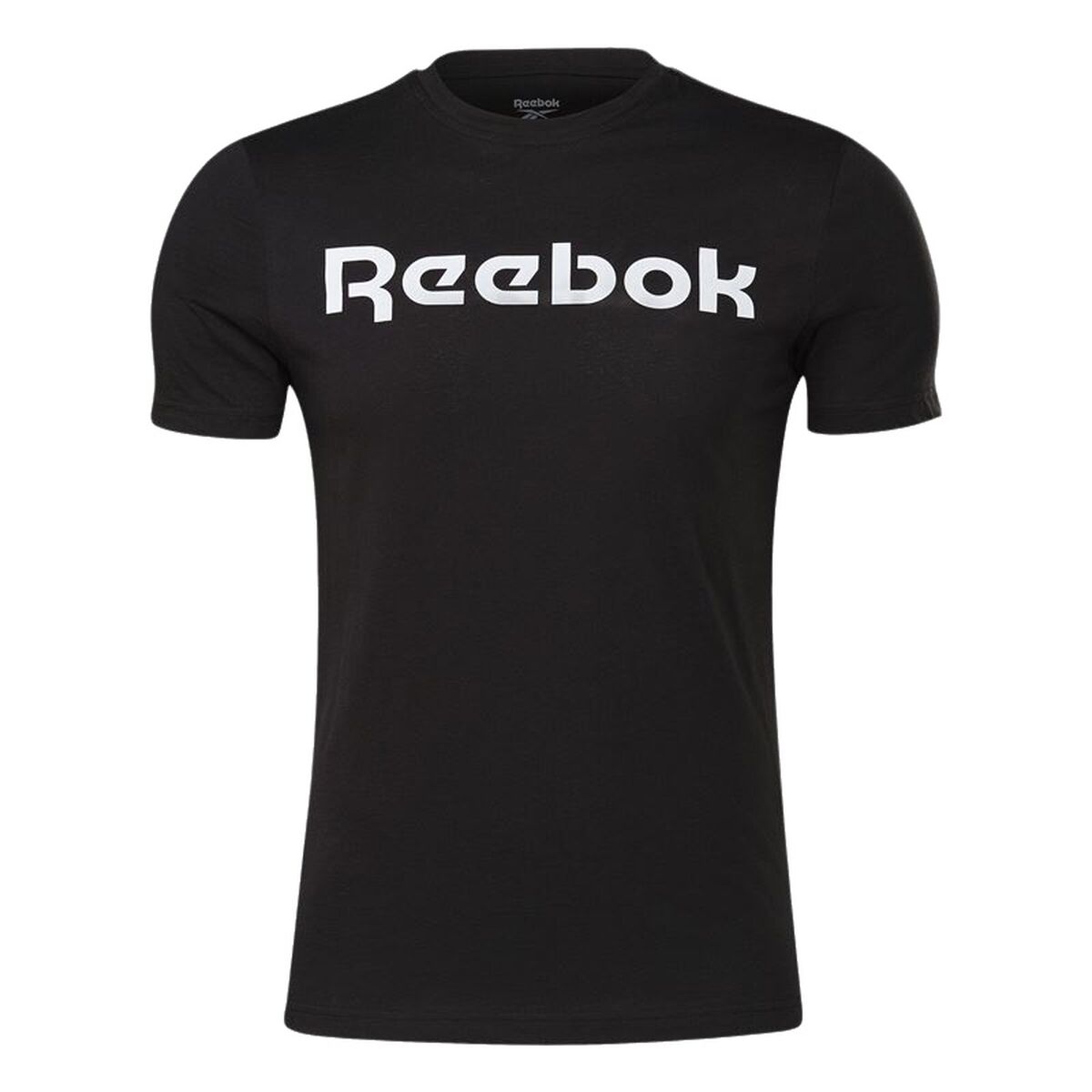 Ανδρική Μπλούζα με Κοντό Μανίκι Reebok Graphic Series Linear Logo Μαύρο