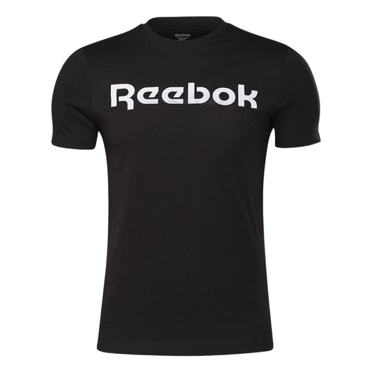 Ανδρική Μπλούζα με Κοντό Μανίκι Reebok Graphic Series Linear Logo Μαύρο