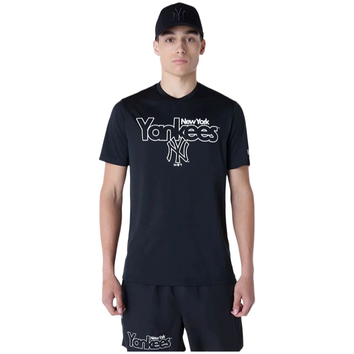 Μπλουζάκι μπάσκετ New Era New York Yankees MLB Μαύρο