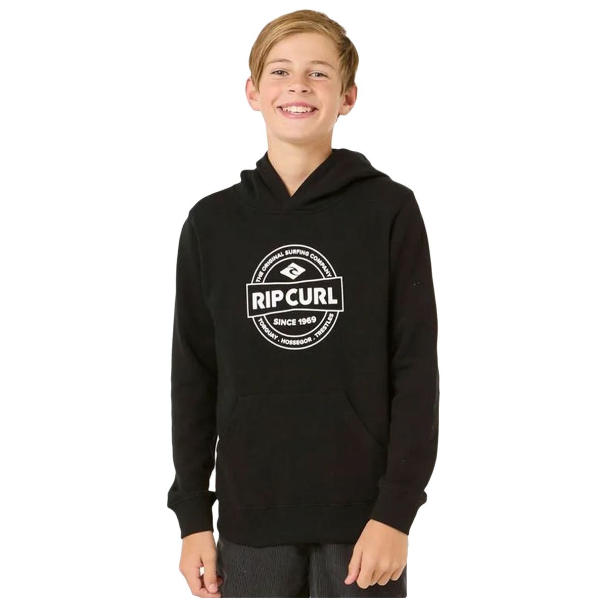 Παιδικό Φούτερ με Κουκούλα Rip Curl Stapler Hood Μαύρο