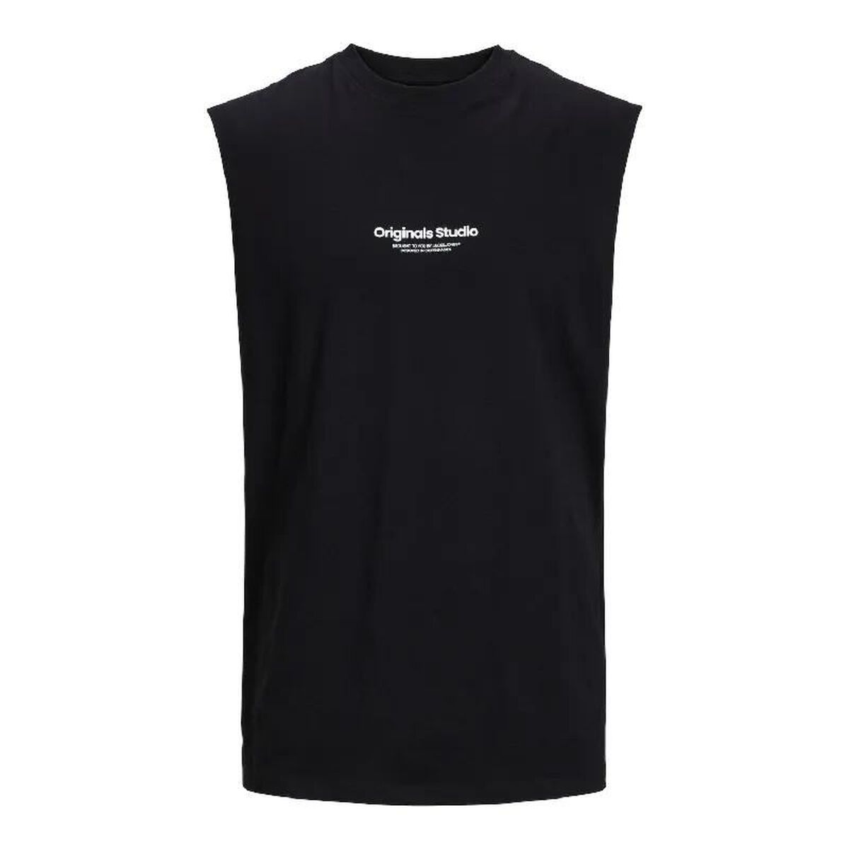 Αμάνικο Ανδρικό Μπλουζάκι Jack & Jones Jovesterbro Μαύρο