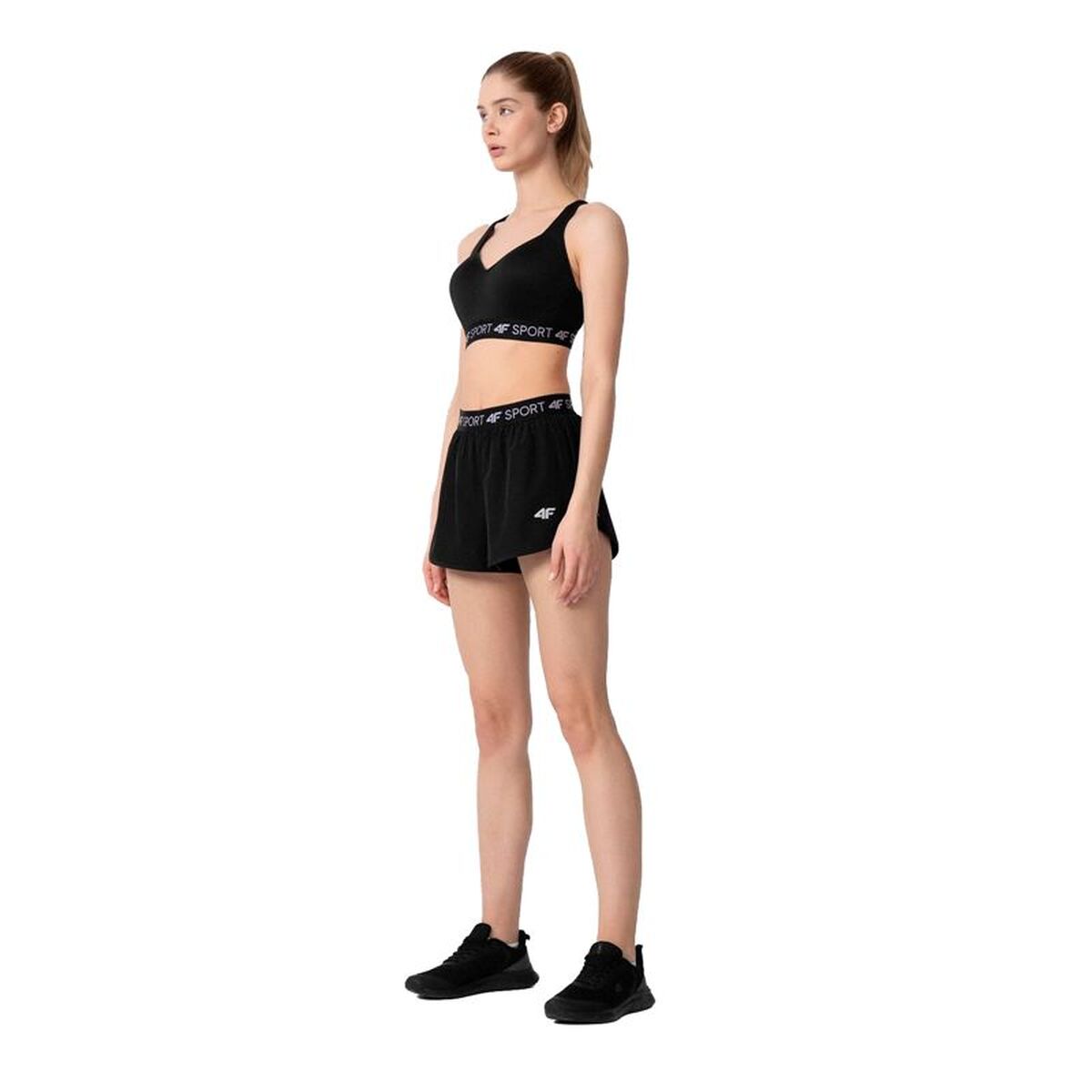 Γυναικεία Αθλητικά Σορτς 4F 4F Quick-Drying Μαύρο