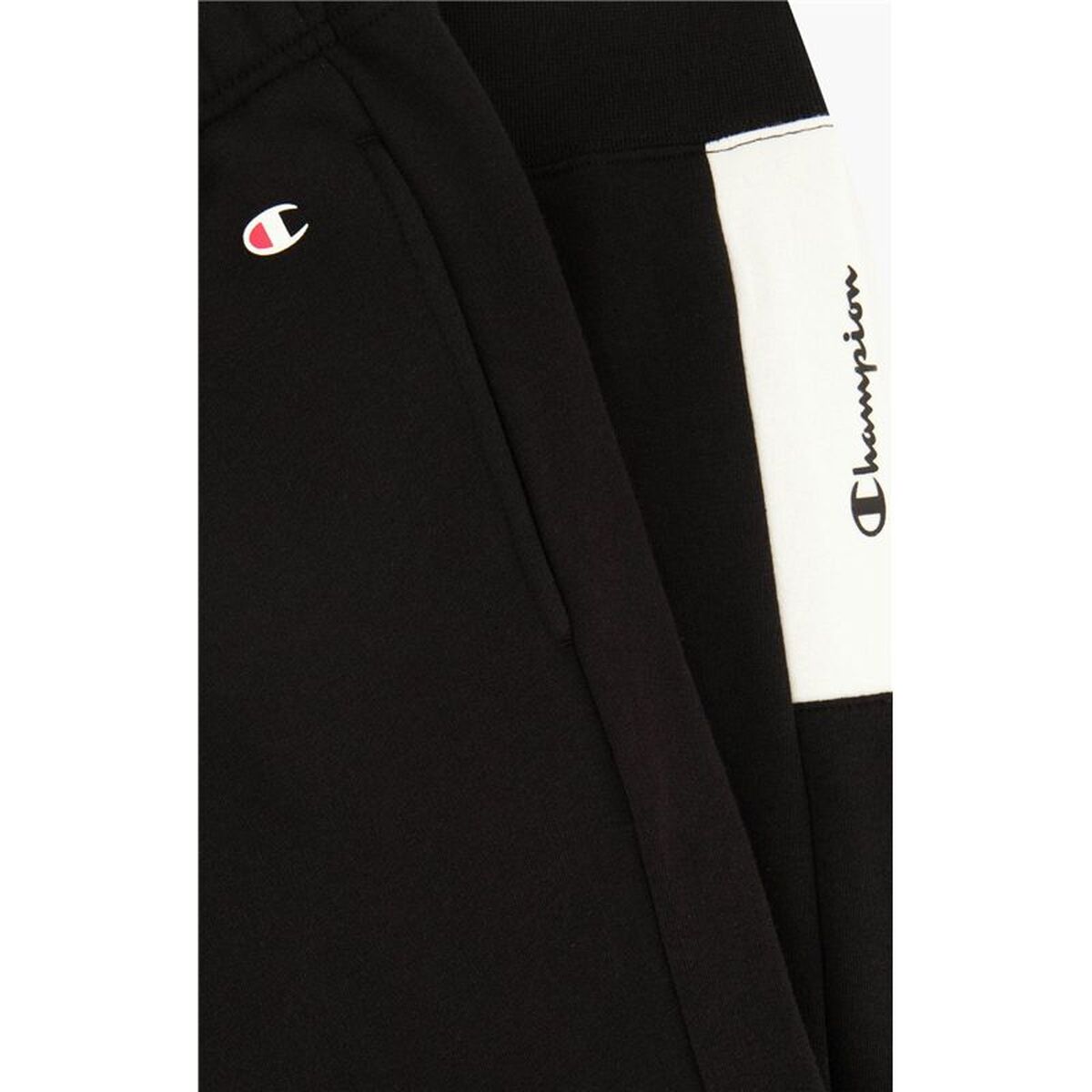 Μακρύ Αθλητικό Παντελόνι Champion Rib Cuff Color Block Μαύρο Άντρες