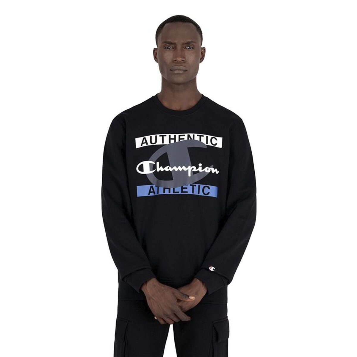 Ανδρικό Φούτερ χωρίς Κουκούλα Champion Authentic Athletic M Μαύρο