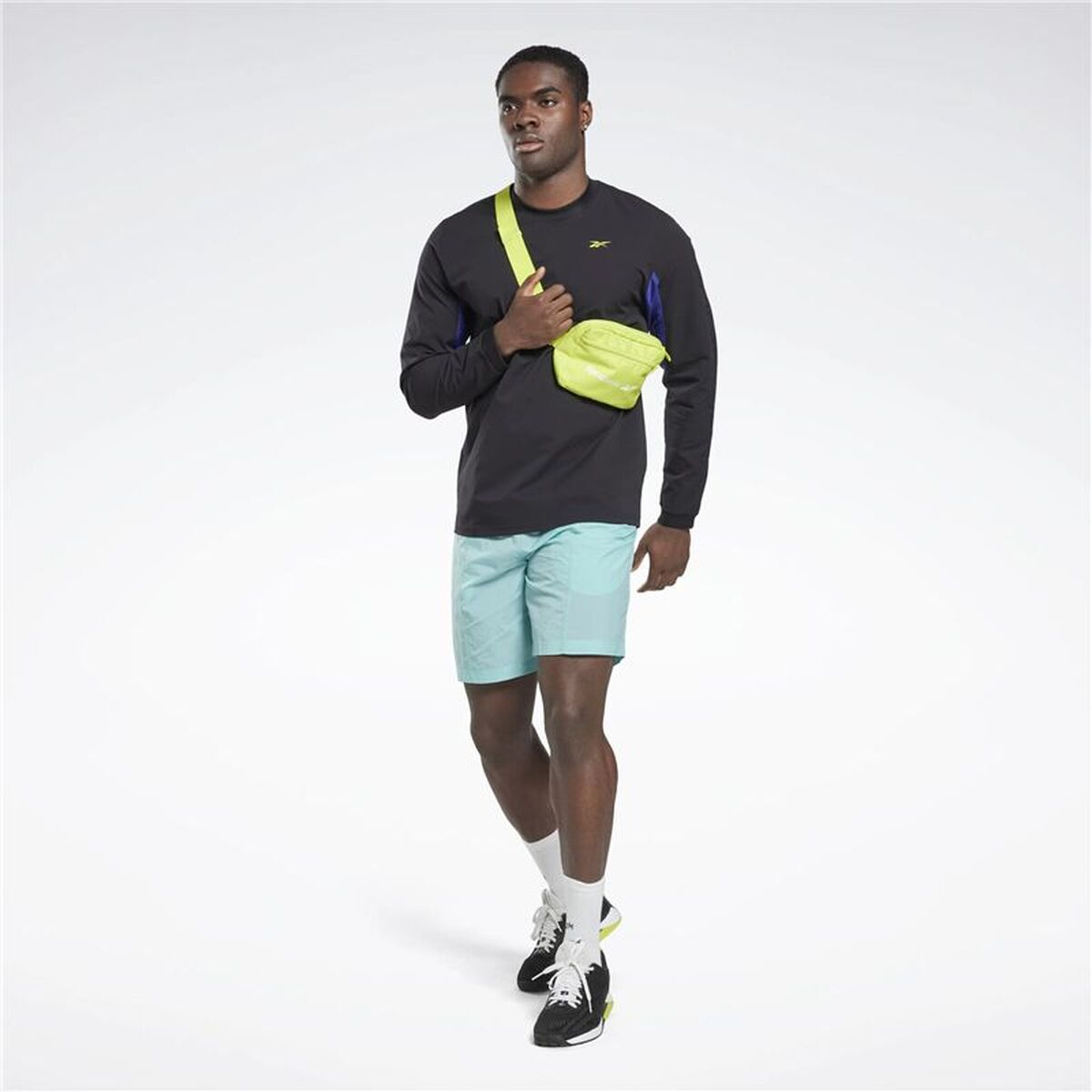 Ανδρική Μπλούζα με Μακρύ Μανίκι Reebok Les Mills Μαύρο