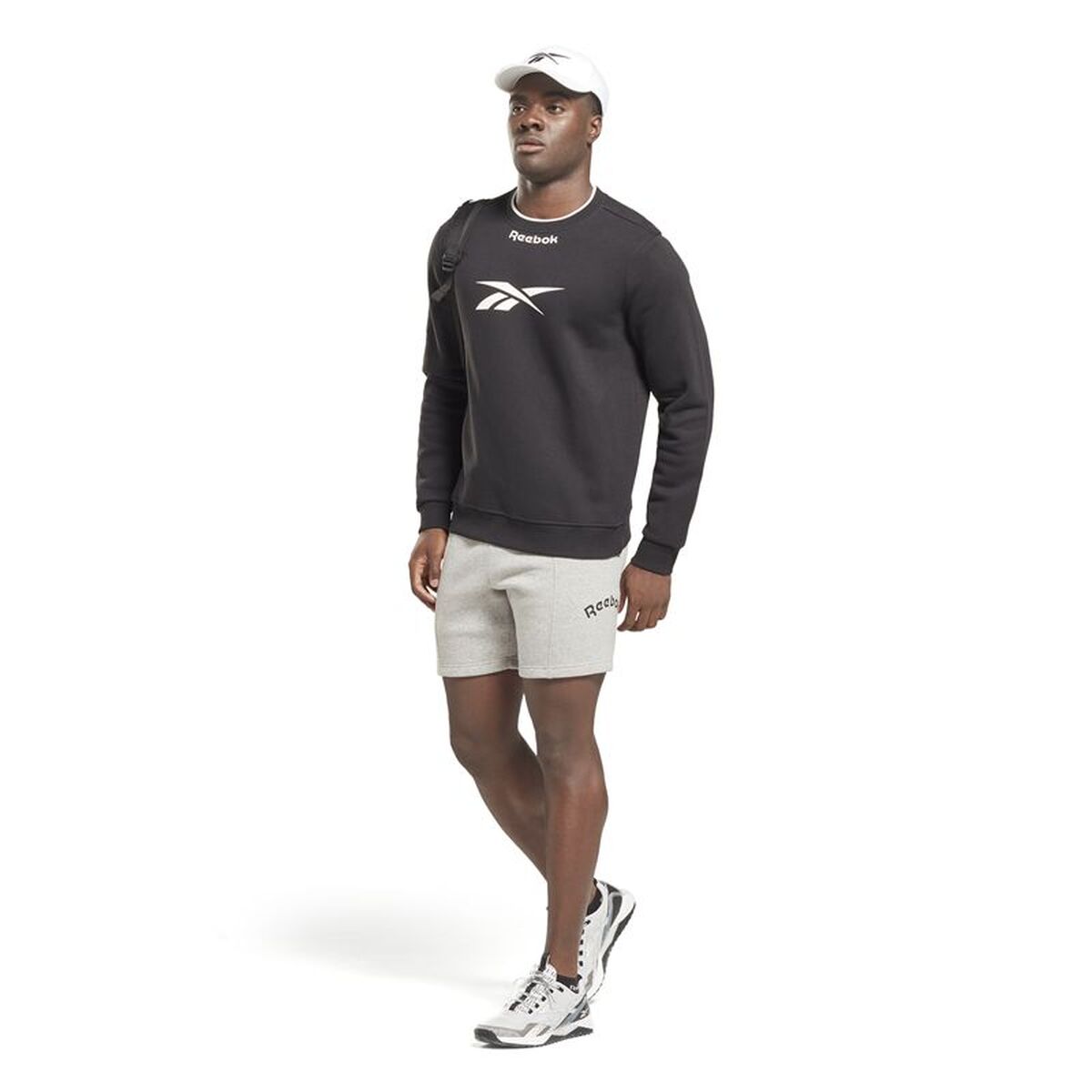 Ανδρικό Φούτερ χωρίς Κουκούλα Reebok RI Arch Logo Vector Crew Μαύρο