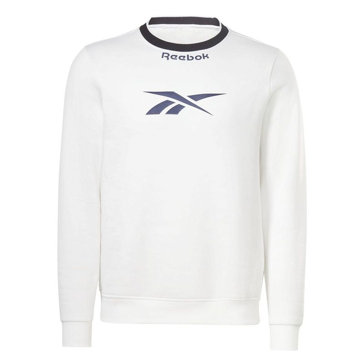 Ανδρικό Φούτερ χωρίς Κουκούλα Reebok Identity Arch Logo Fleece Λευκό
