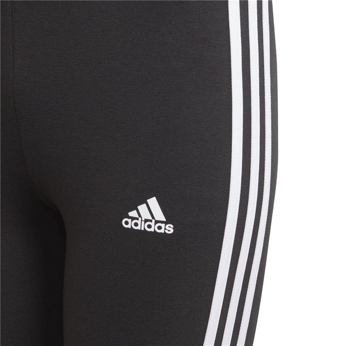 Αθλητικά Κολάν για Παιδιά Adidas Essentials 3 Bandas Μαύρο