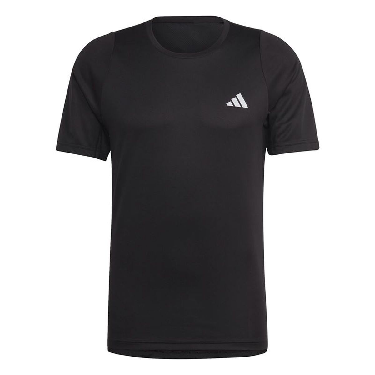 Ανδρική Μπλούζα με Κοντό Μανίκι Adidas Run Icons 3S Μαύρο