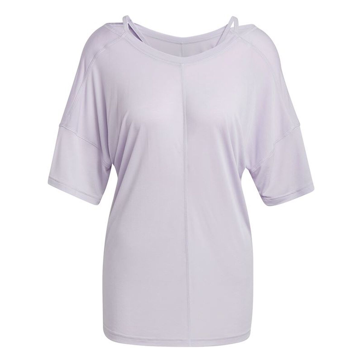 Γυναικεία Μπλούζα με Κοντό Μανίκι Adidas Yoga Studio Oversized Λιλά