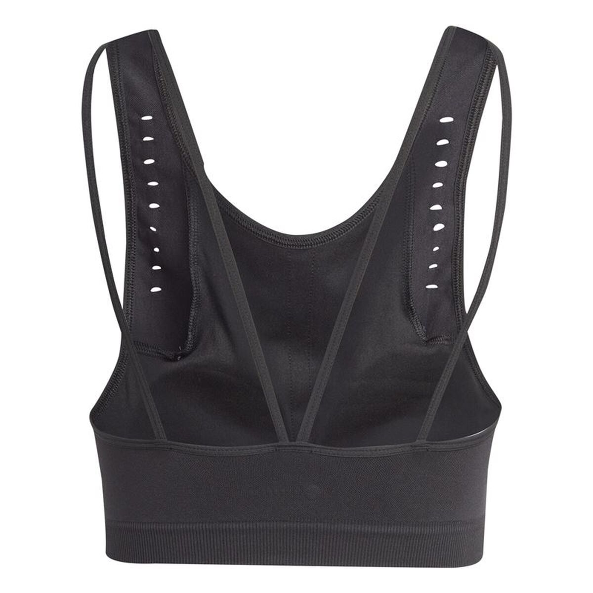 Αθλητικό σουτιέν Adidas Aeroknit Light-Support Μαύρο