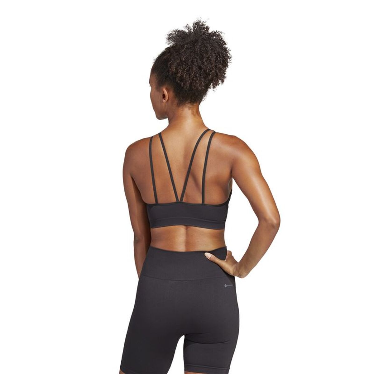 Αθλητικό σουτιέν Adidas Aeroknit Light-Support Μαύρο