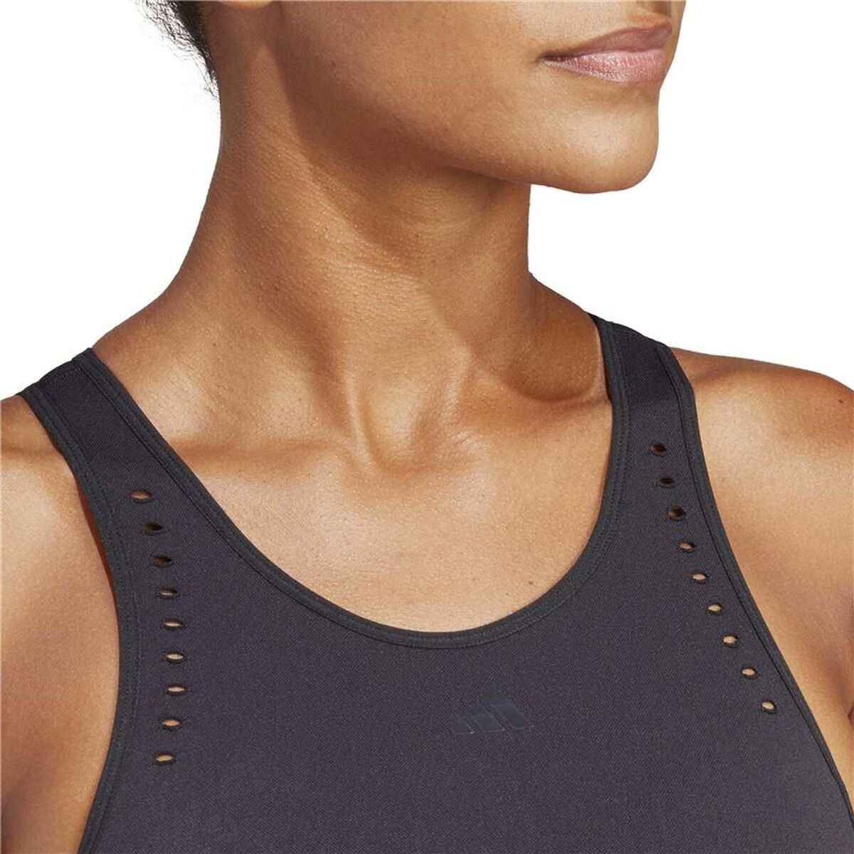 Αθλητικό σουτιέν Adidas Aeroknit Light-Support Μαύρο