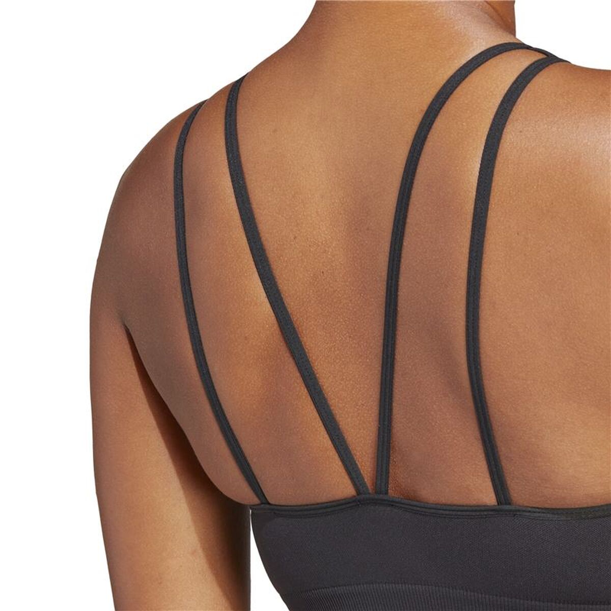 Αθλητικό σουτιέν Adidas Aeroknit Light-Support Μαύρο