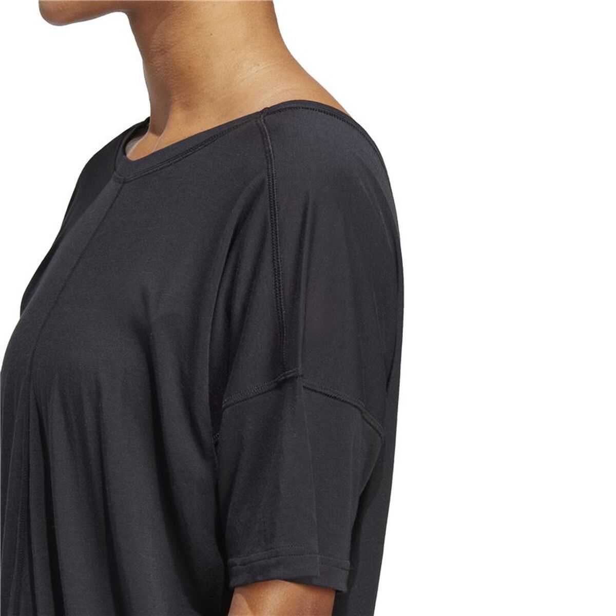 Γυναικεία Μπλούζα με Κοντό Μανίκι Adidas Studio Oversized Μαύρο