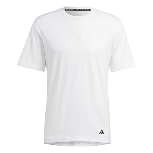 Ανδρική Μπλούζα με Κοντό Μανίκι Adidas Base Λευκό