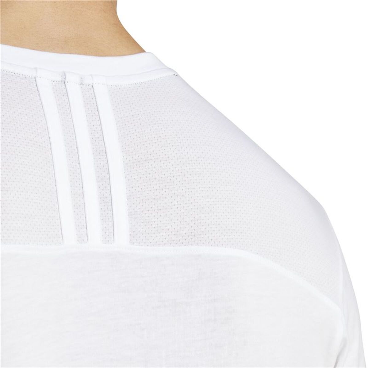 Ανδρική Μπλούζα με Κοντό Μανίκι Adidas Base Λευκό