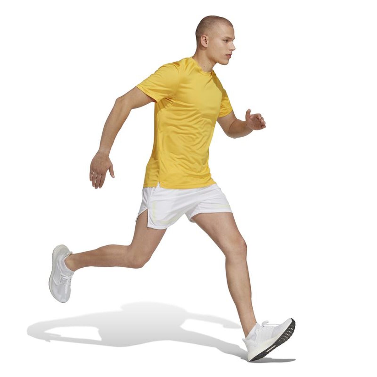 Ανδρική Μπλούζα με Κοντό Μανίκι Adidas Run It Κίτρινο