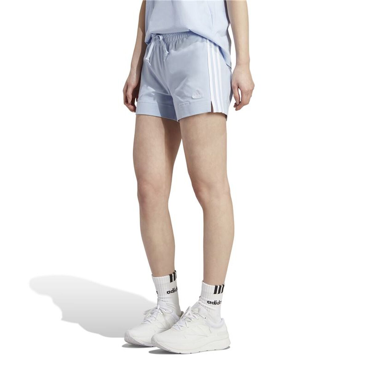 Γυναικεία Αθλητικά Σορτς Adidas 3S Sj Ανοιχτό Μπλε