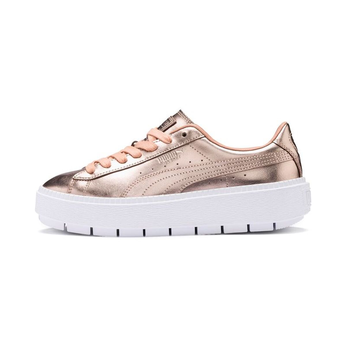 Γυναικεία Αθλητικά Παπούτσια Puma Basket Platform Trace Luxe Καφέ