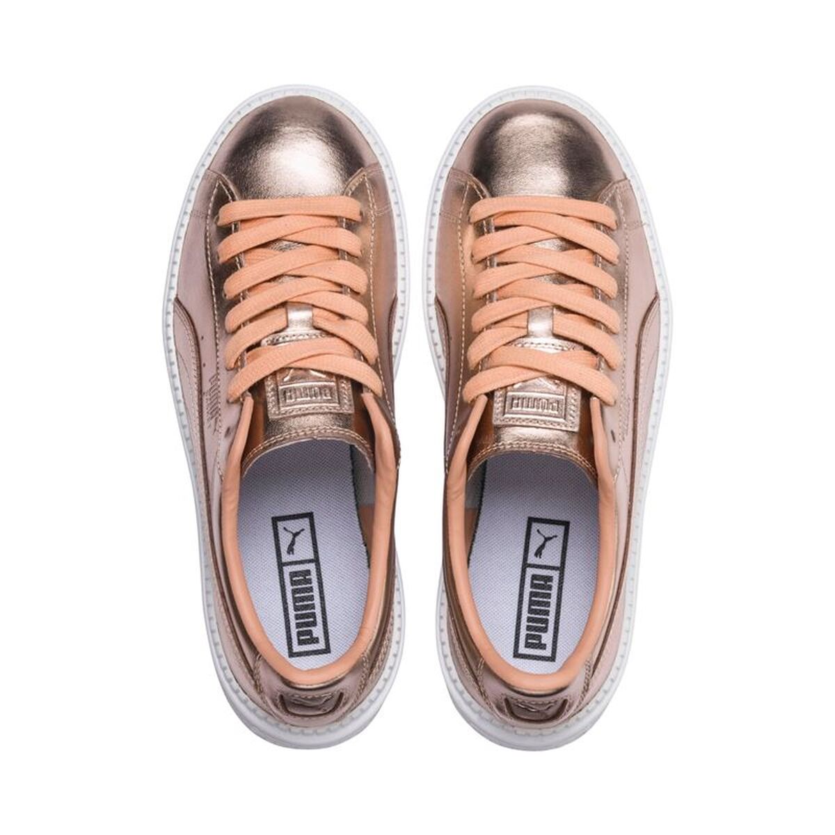 Γυναικεία Αθλητικά Παπούτσια Puma Basket Platform Trace Luxe Καφέ