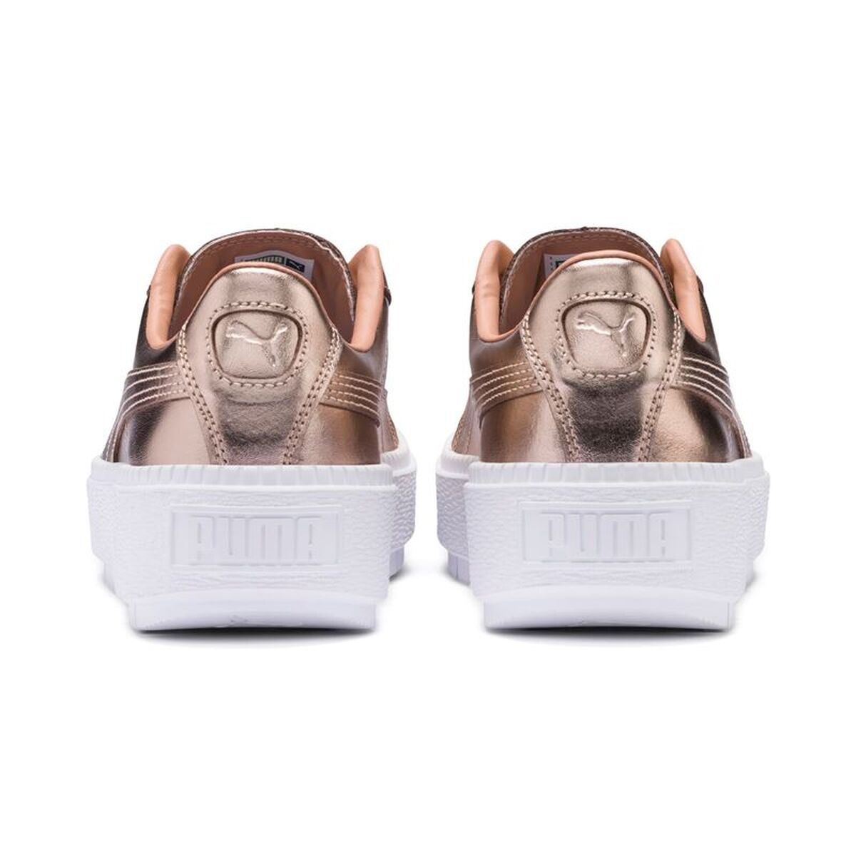 Γυναικεία Αθλητικά Παπούτσια Puma Basket Platform Trace Luxe Καφέ