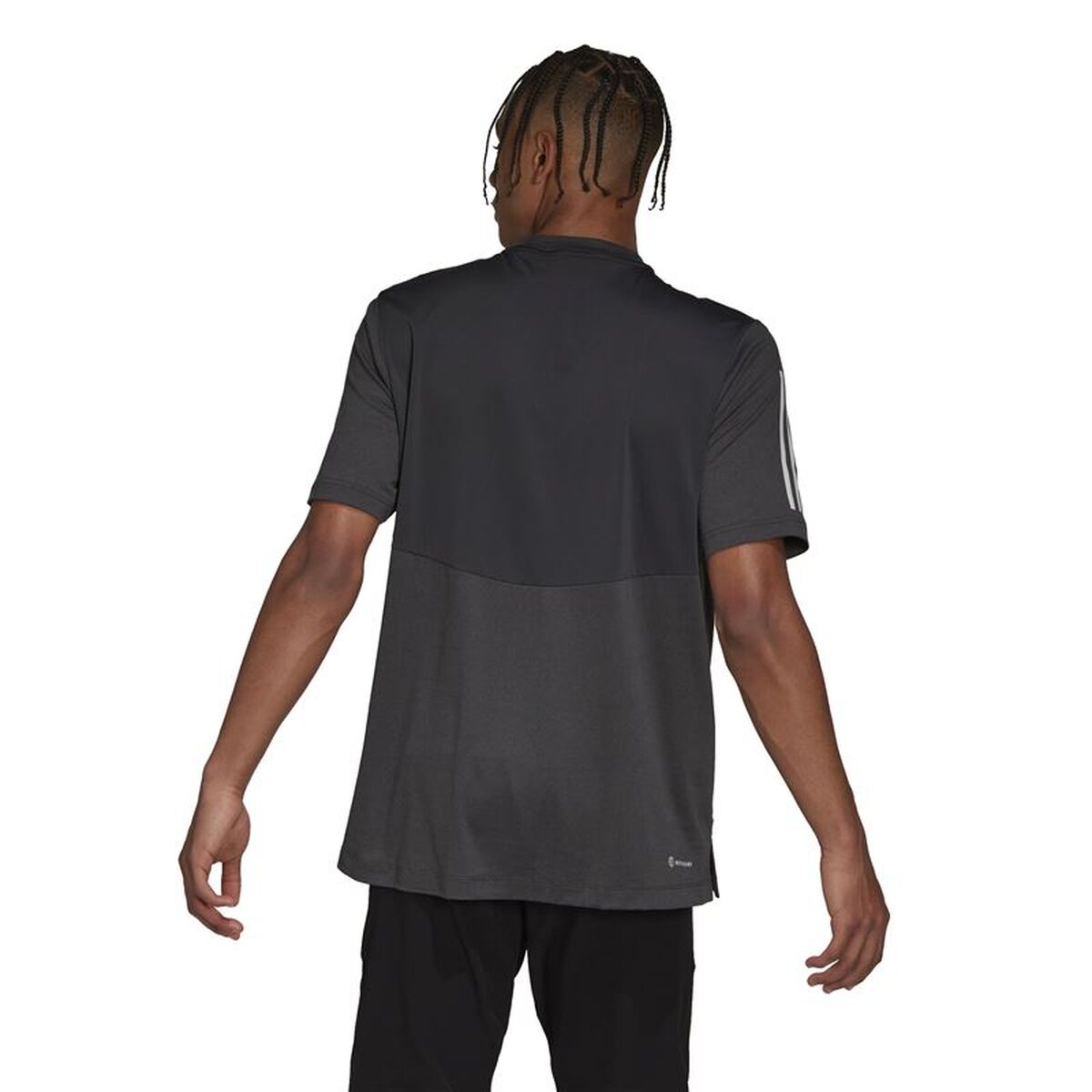 Ανδρική Μπλούζα με Κοντό Μανίκι Adidas Γκρι