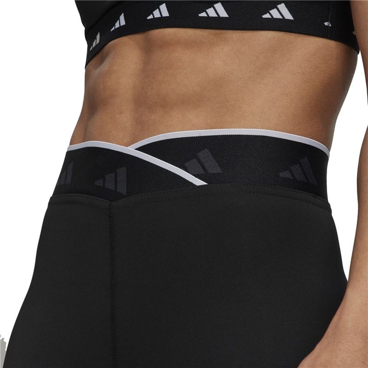 Μακρύ Αθλητικό Παντελόνι Adidas Μαύρο Γυναίκα